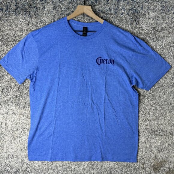 Jose Cuervo Tequila Shirt Mens XL Blue Ready To Drink Graphic Promo Tee Gildan - Picture 1 of 7
